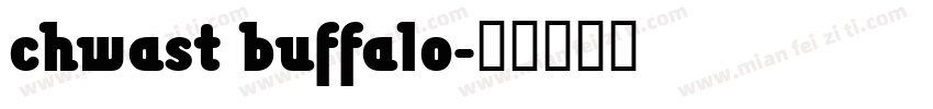 chwast buffalo字体转换